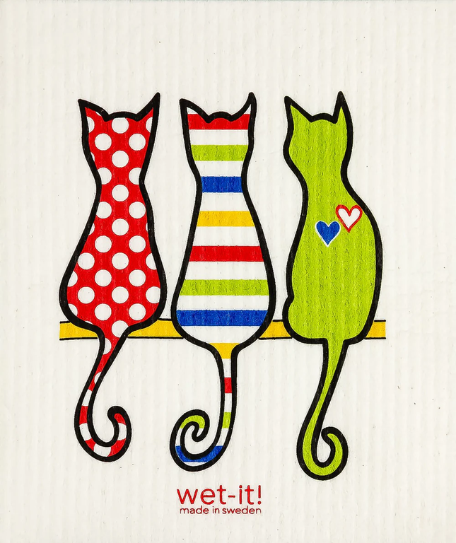 Swedish Dish Cloth Cat Lover