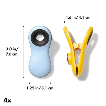 Magnetic Clips 4 pk Assort Colors