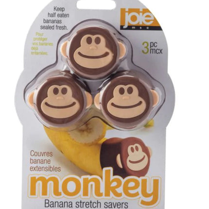 Monkey Stretch Reusable Banana Covers, Set Of 3