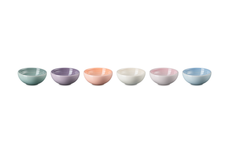 Vancouver Pinch Bowls Set of 6 Pastel Multicolor