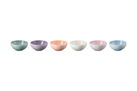 Vancouver Pinch Bowls Set of 6 Pastel Multicolor