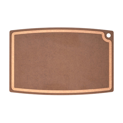 Gourmet Cutting Board With Groove Nutmeg/natural 27 x 17.5 in DC