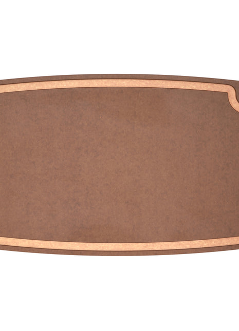 Gourmet Cutting Board With Groove Nutmeg/natural 27 x 17.5 in DC