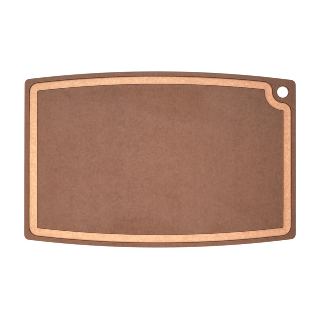Gourmet Cutting Board With Groove Nutmeg/natural 27 x 17.5 in DC