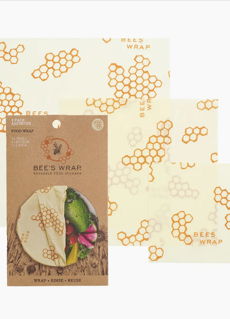 Bee's Wrap Assorted 3 Pk Honeycomb