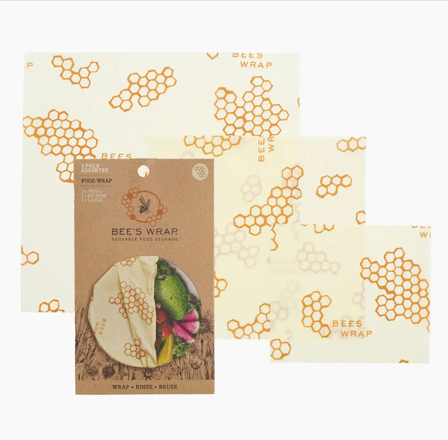 Bee's Wrap Assorted 3 Pk Honeycomb
