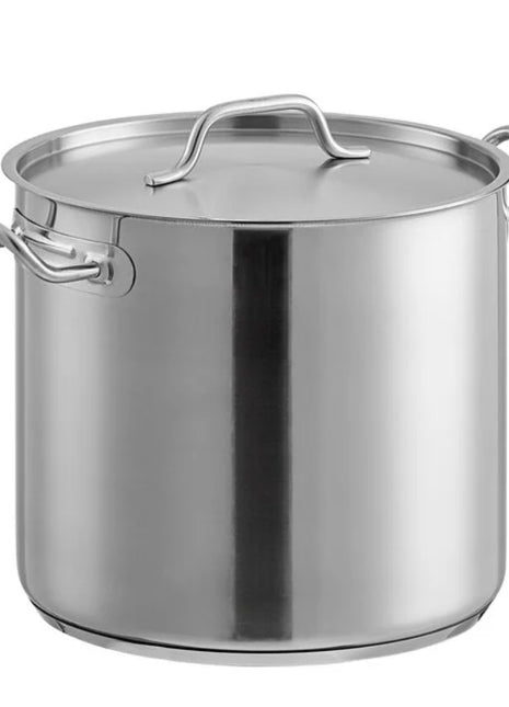 Heavy-Duty Stainless Steel Aluminum-Clad Stock Pot w/ Cover