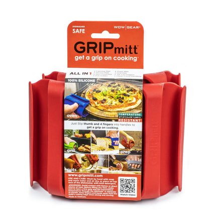 Silicone Gripmitt 2 Pk Red