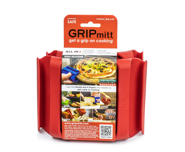 Silicone Gripmitt 2 Pk Red