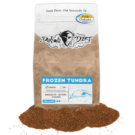Frozen Tundra Medium/Light Roast Whole Coffee Beans 12oz.
