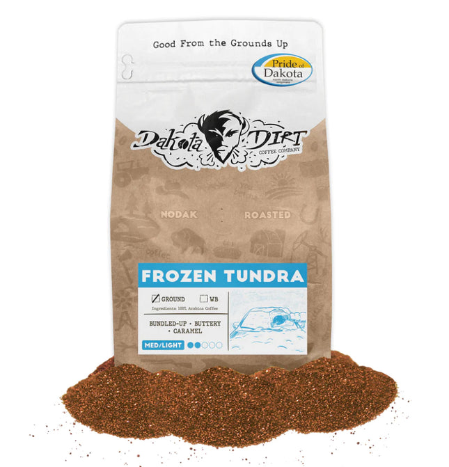 Frozen Tundra Medium/Light Roast Whole Coffee Beans 12oz.