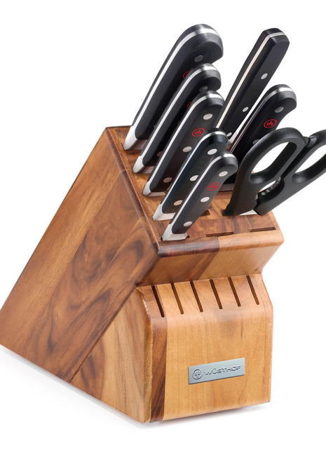 Wusthof Classic 9 Pc Block Set Acacia