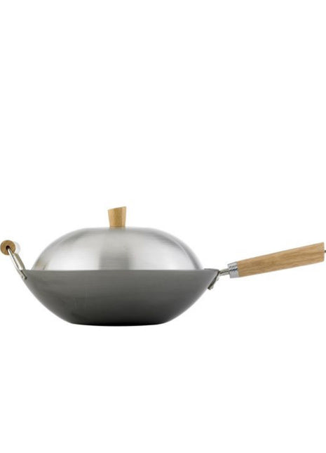 Carbon Steel Wok Set 14in