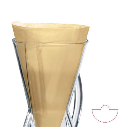 13in Natural Halfmoon Filter Circle (pint)