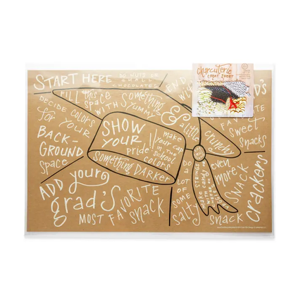Charcuterie Cheat Sheet Graduation Cap