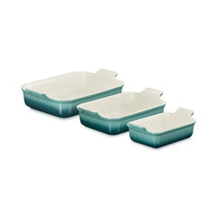 Collection image for: Le Creuset set of 3 Heritage Rectangular Dishes