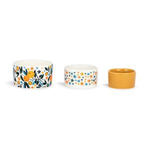 Nesting Prep Bowls Set Of 3 Citrus Blooms