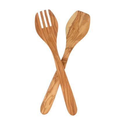 Italian Olive Wood Salad Set