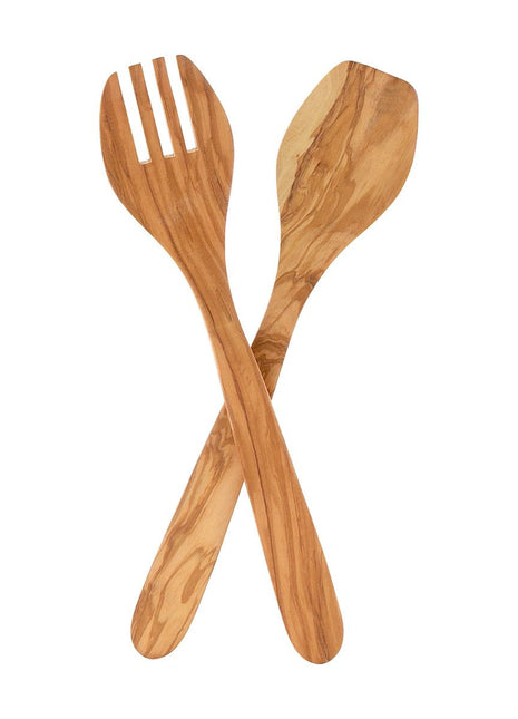 Italian Olive Wood Salad Set