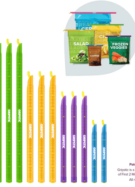 12 Pk Gripstic Assorted