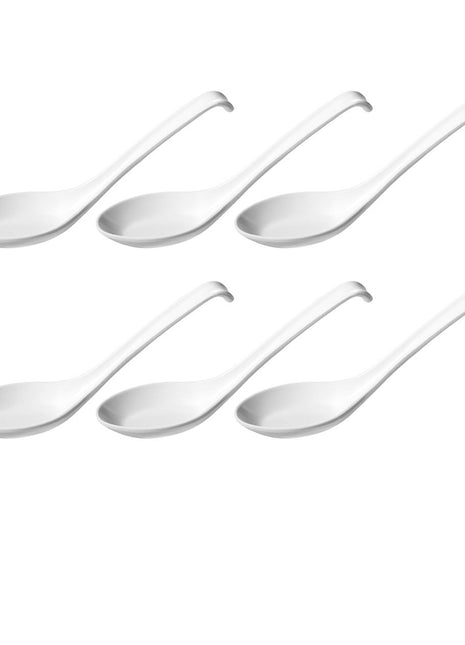 Melamine Asian Soup Spoon Set/6