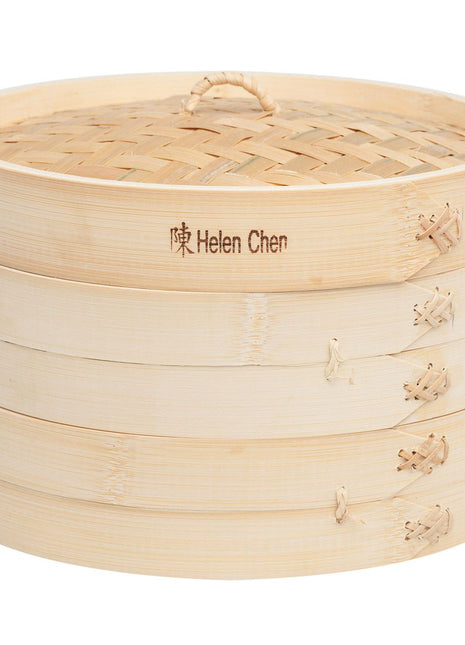 10in Bamboo Steamer 3 Pc Set