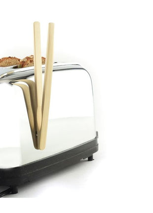 Bamboo Toaster Tongs w/ Magnet