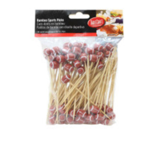 Decorative Sport Pick Pk Of 100 Football