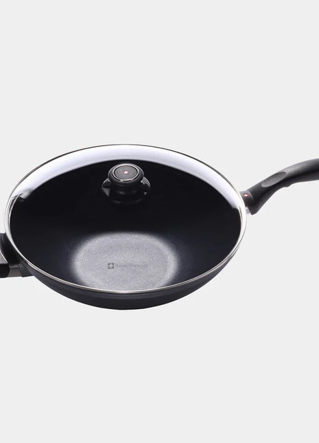 12.5 in 5.3 qt Wok w/Lid And Rack
