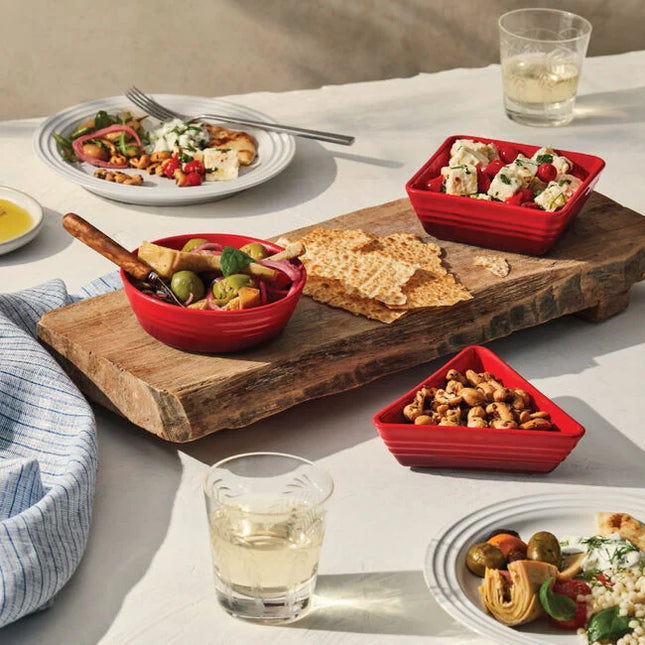 Tapas Dishes Set of 3 Cerise