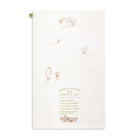 Poohs Perfect Day Kitchen Tea Towel
