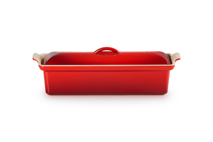 Traditional Rectangular Terrine 2Qt Cerise