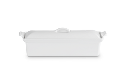 Traditional Rectangular Terrine 2Qt White