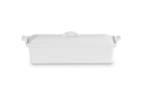 Traditional Rectangular Terrine 2Qt White