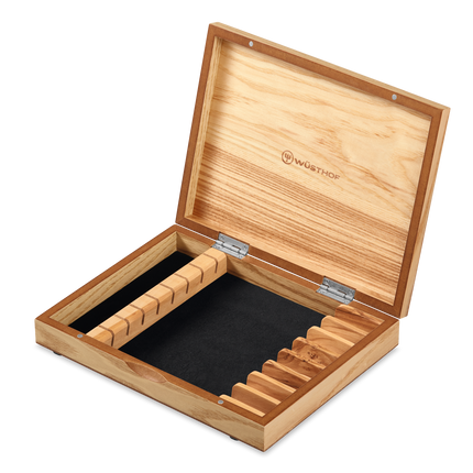 Stainless Steel Steak Set Olivewood 8 Pc