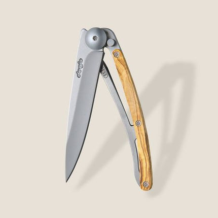 27g, Knife Blank Olive Wood, Grey