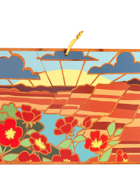 Summer Stokes North Dakota Artwork Cutting Board