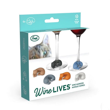 Wine Lives Kitty Wine Markers