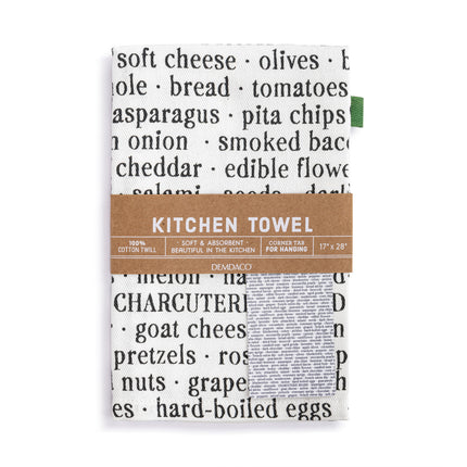Charcuterie Ingredients Kitchen Towel
