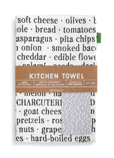 Charcuterie Ingredients Kitchen Towel