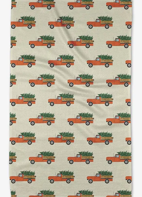 Geometry Tea Towel Christmas Ride