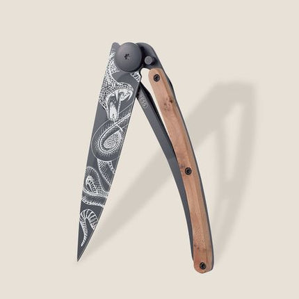37g, Knife Snake Juniper Wood, Black