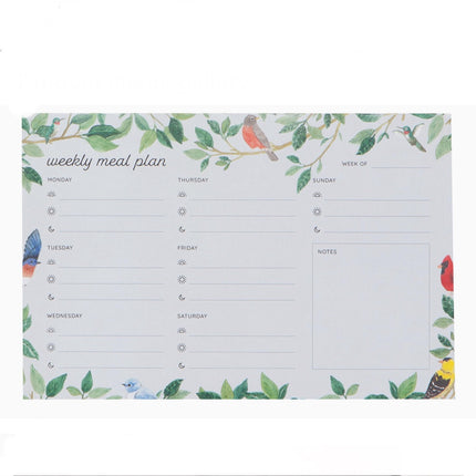 Now Designs Weekly Meal Planners Birdsong DC