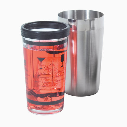 ProfeSSional Glass and SS Boston Cocktail Shaker DC