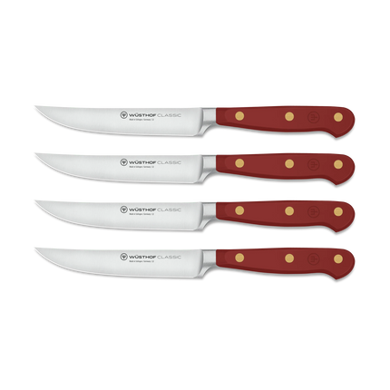 Classic Color 4 Pc Steak Set  Sumac, Red
