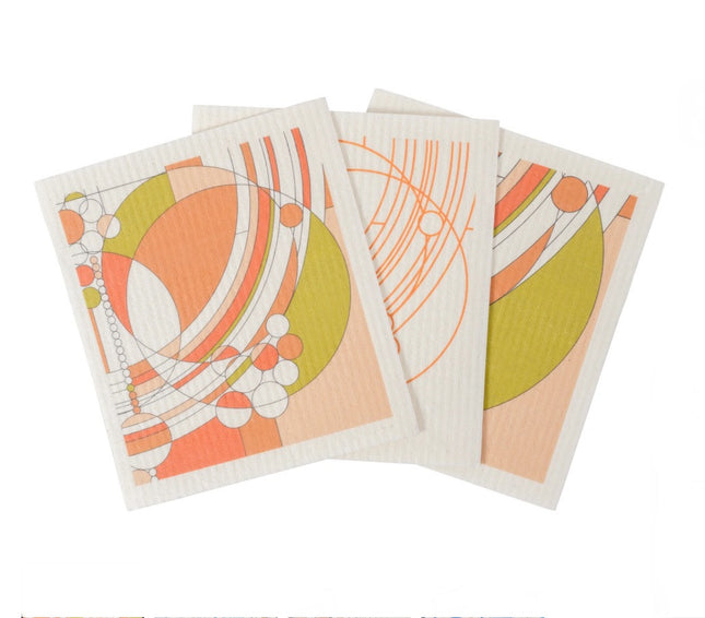 Frank Lloyd Wright Swedish Dishcloth Set/3