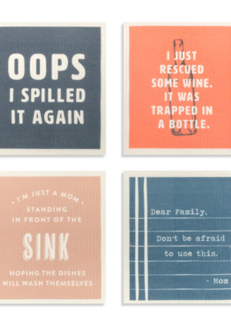 Swedish Dish Cloth Family Quotes Single