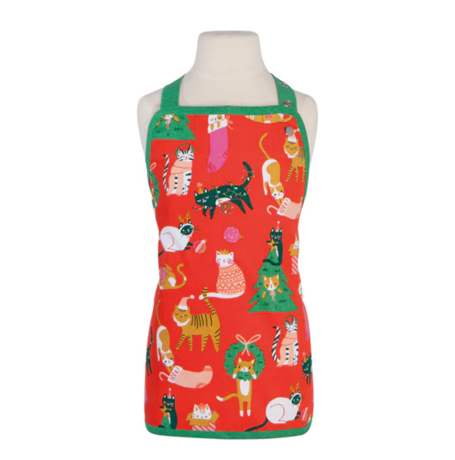 Now Designs Holiday Kids Apron Let It Meow DC