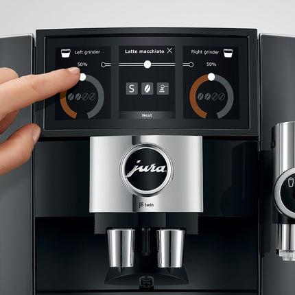 Jura J8 Twin DIAmond Black 31 SpecIAlties, 2 Bean Containers