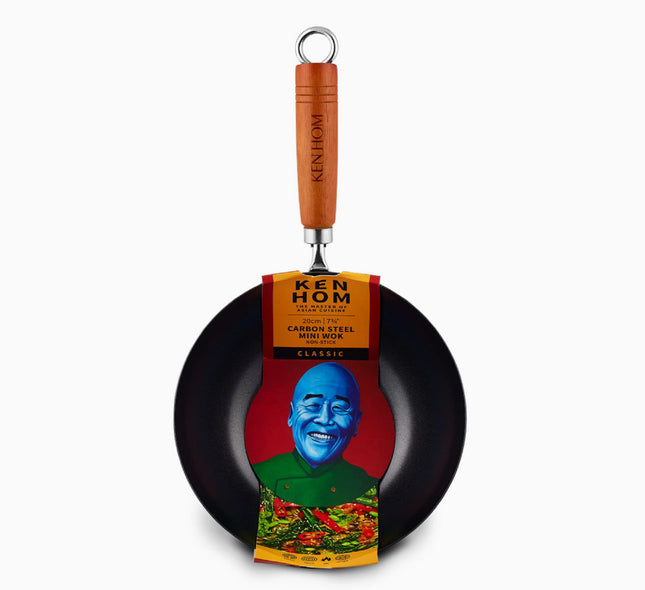 7.75in Ken Hom Nonstick Carbon Steel Mini Wok DC